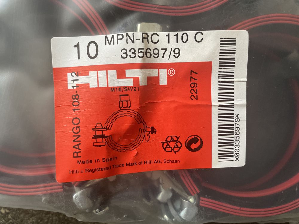 Obejmy galwaniczne Hilti MPN-RC 110 C