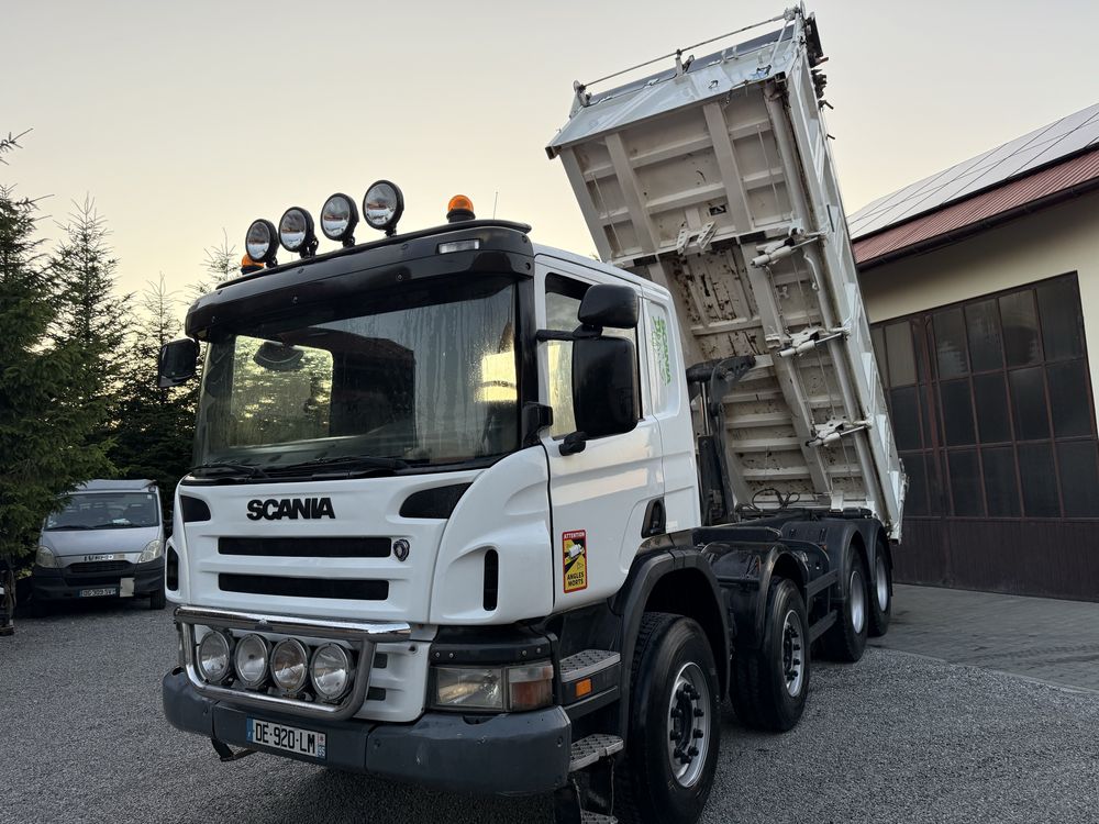 Scania P360 Rok 2008  8x4 MEILLER Wywrotka Sprowadzona Z Francji