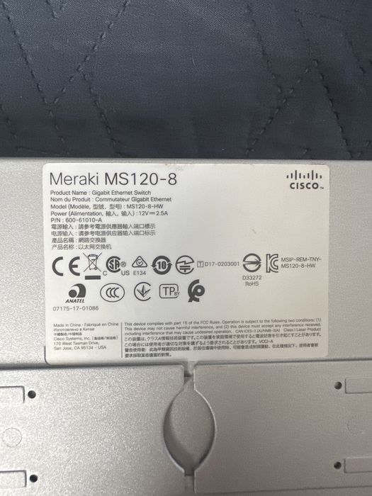 Sprzedam cisco meraki swith