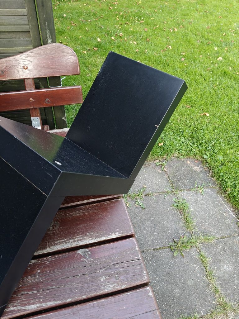 Półki  czarne IKEA 2szt