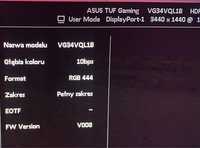 ASUS TUF Gaming VG34VQL1B, 3440x1440, 165Hz, VA, HDR 400, 21:9