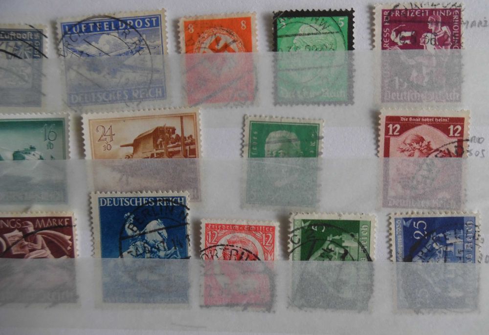 Selos Alemanha Nazi 1933/1945- Lote de selos NOVOS e Usados