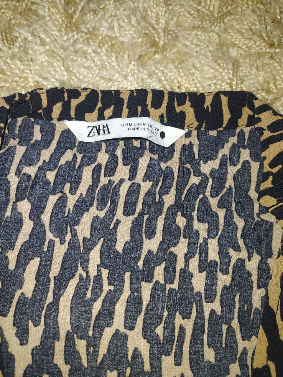 Платье Zara леопардовое, М-L