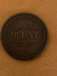 Medal z okazji 40 lat GBPiZS w etui unikat vintage