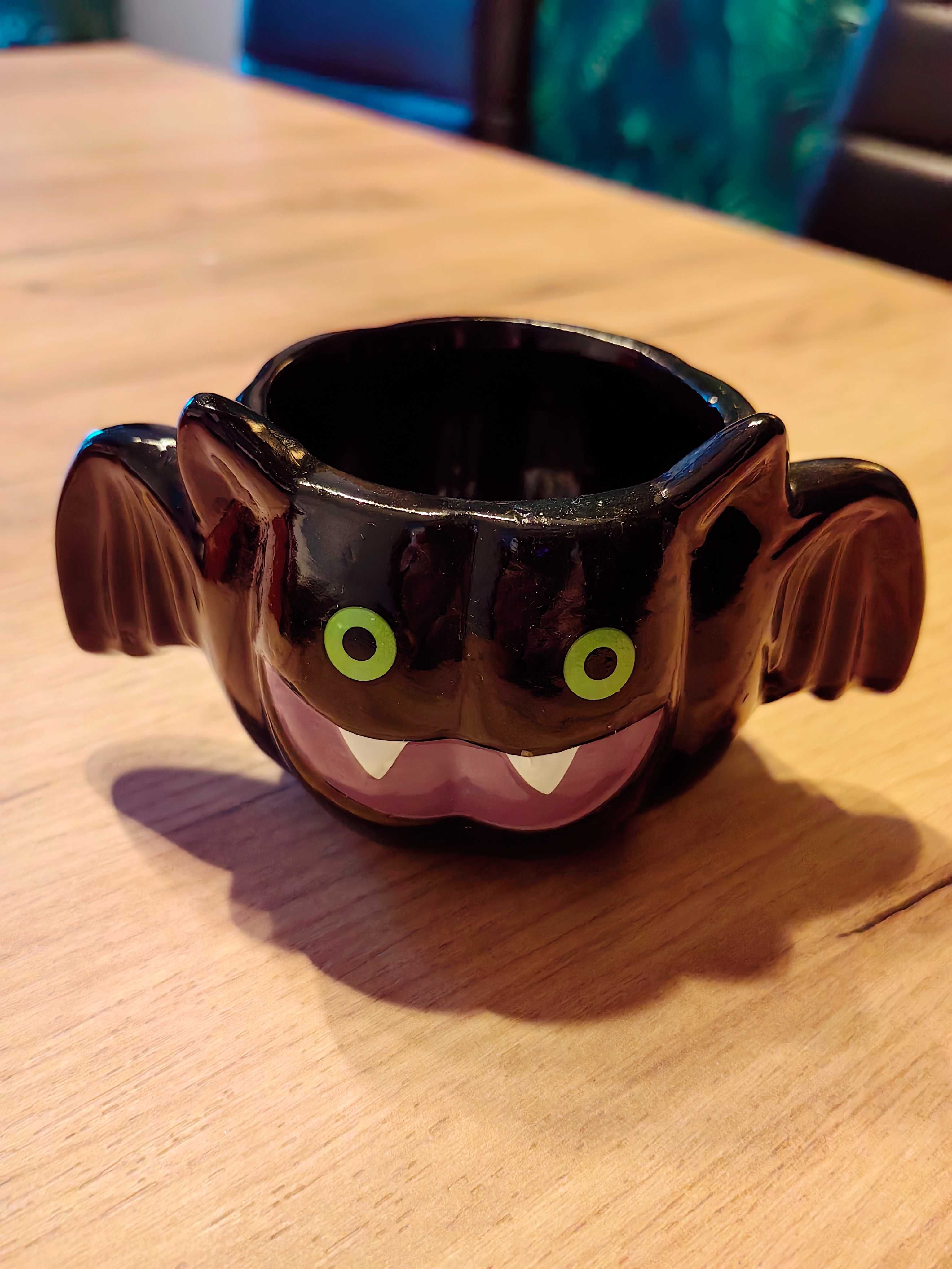 Nietoperz mini doniczka miseczka Halloween dekoracja