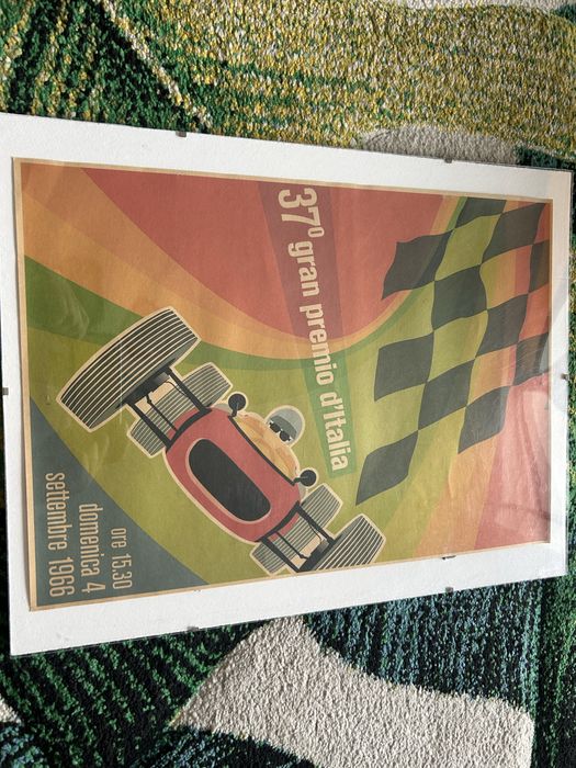 plakat 37 Gran Premio d'Italia Monza 1966 reklama plakat