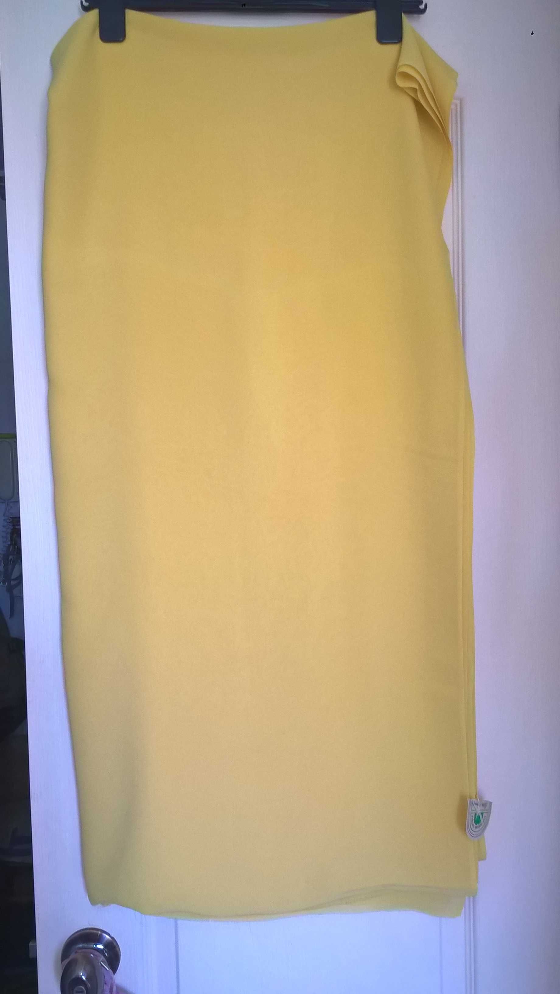 Відріз креп-жоржет жовтий 4 м