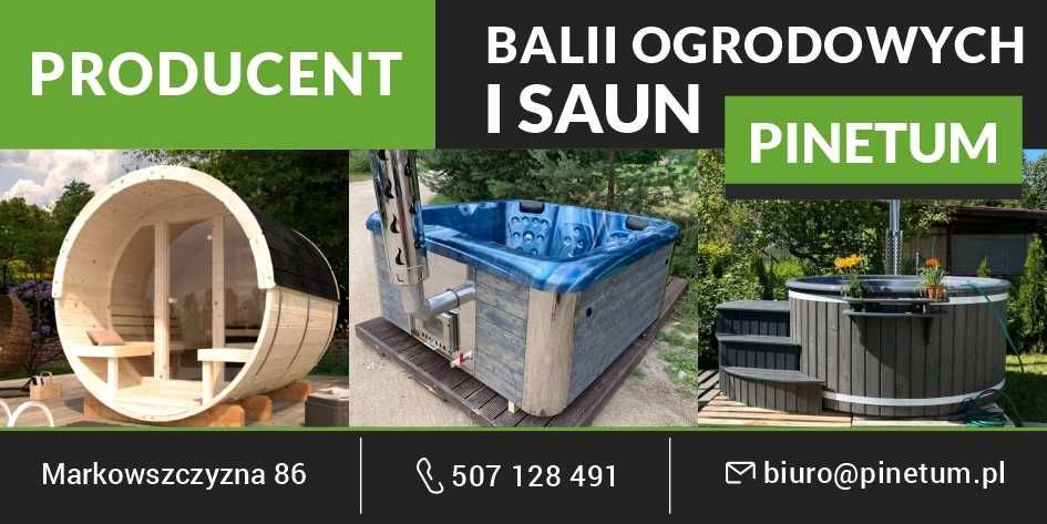 Balia ogrodowa z hydromasażem JACUZZI RUSKA BANIA