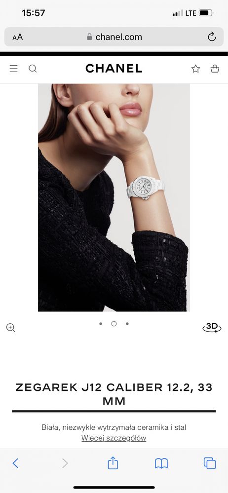Chanel zegarek J12