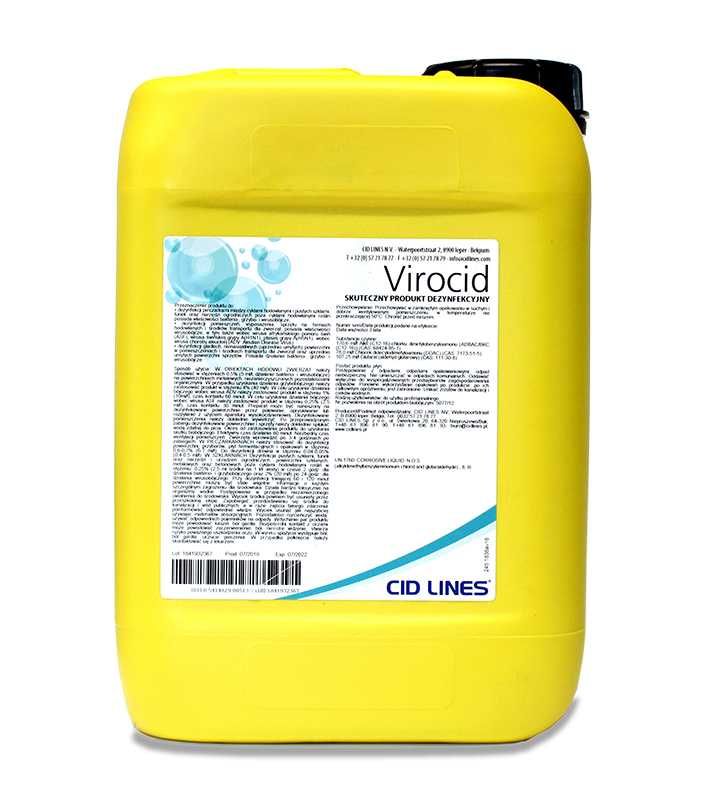 VIROCID 10L dezynfekcja na ASF ptasią grypę do nasączania mat
