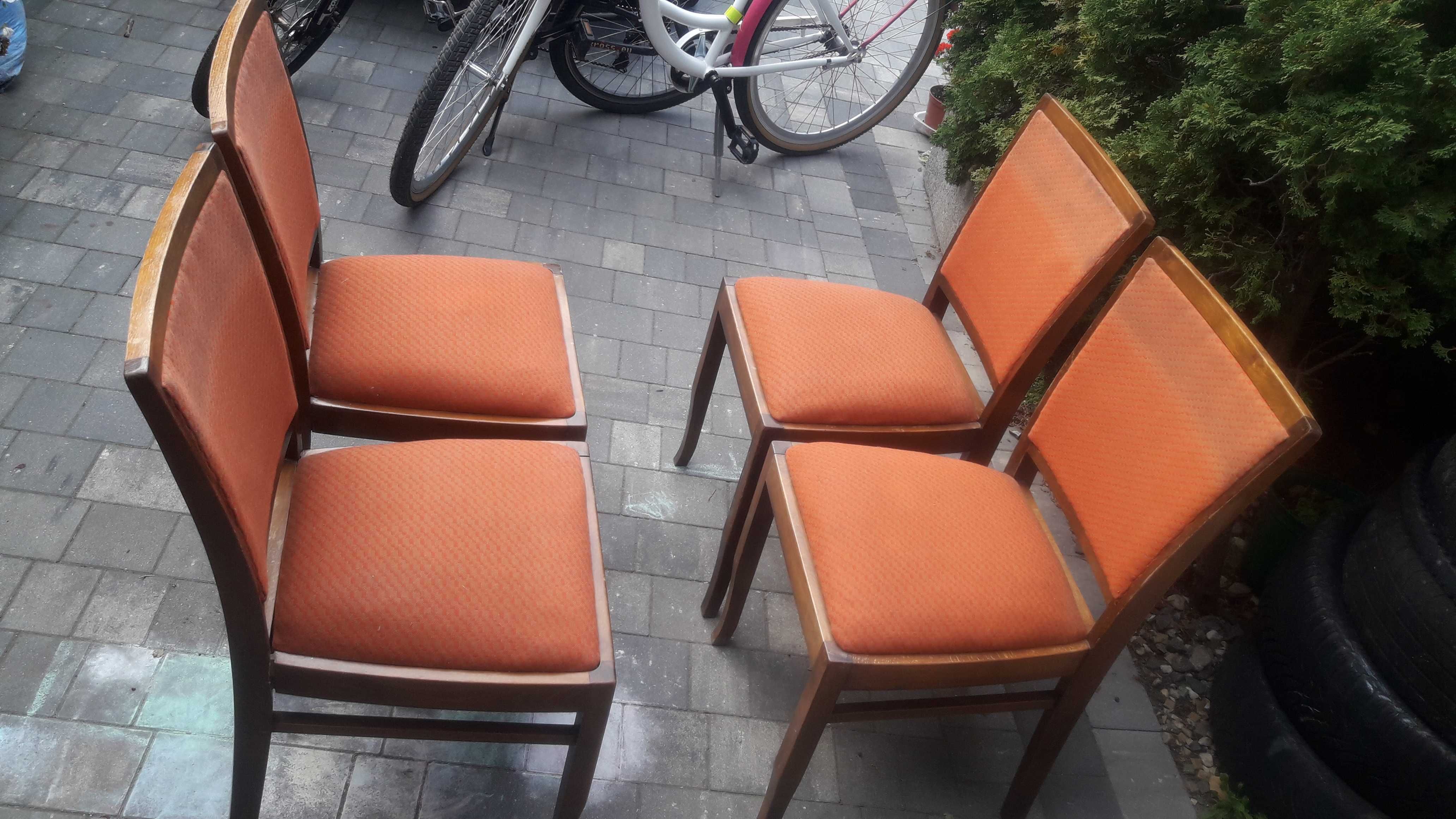 4 krzesła drewniane wintage