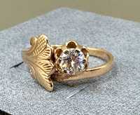 Советское золотое кольцо с бриллиантом 0,47 карат