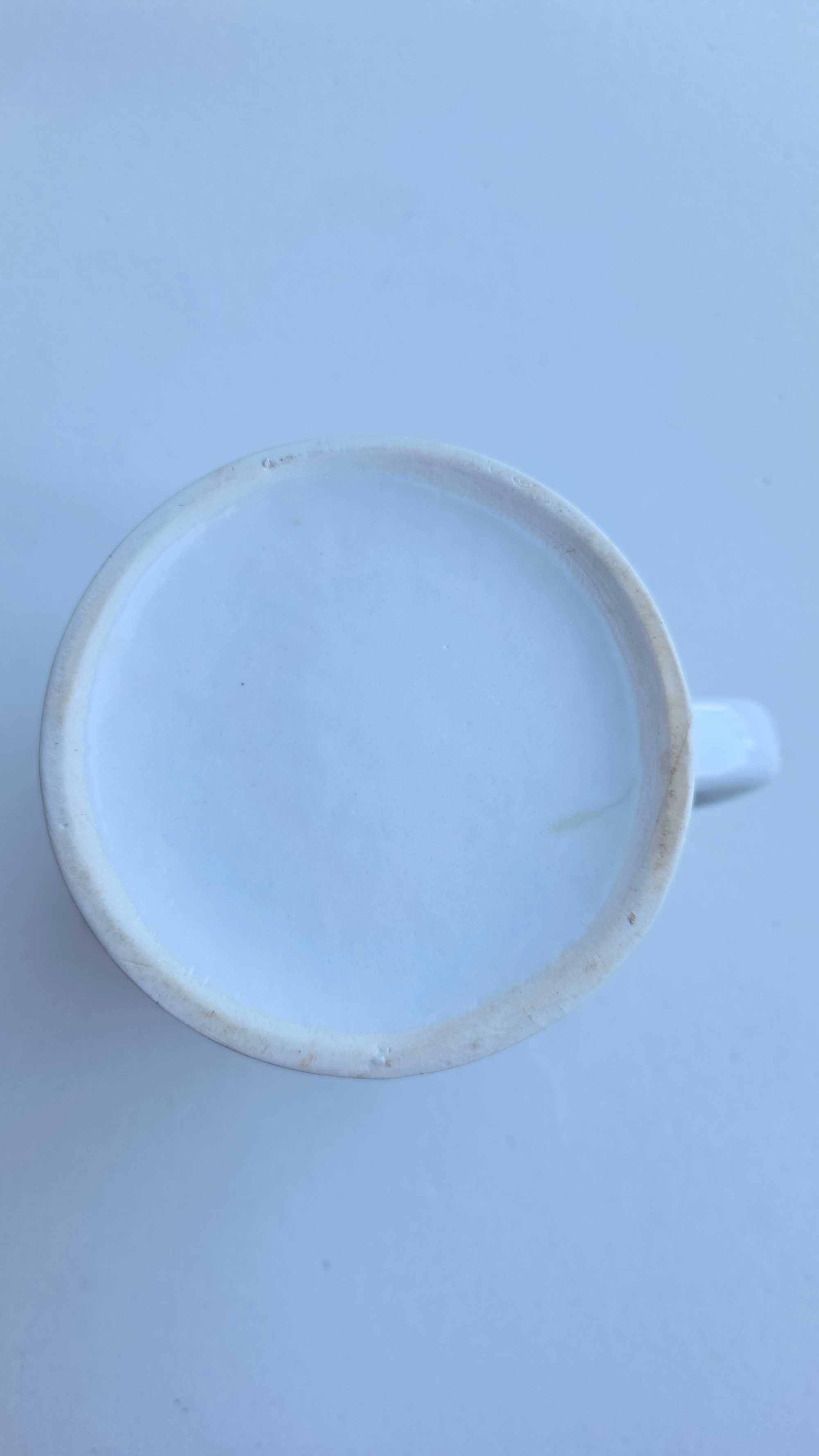 Bardzo stary kufel z porcelany Chodzież V Bieg Grzymalitów