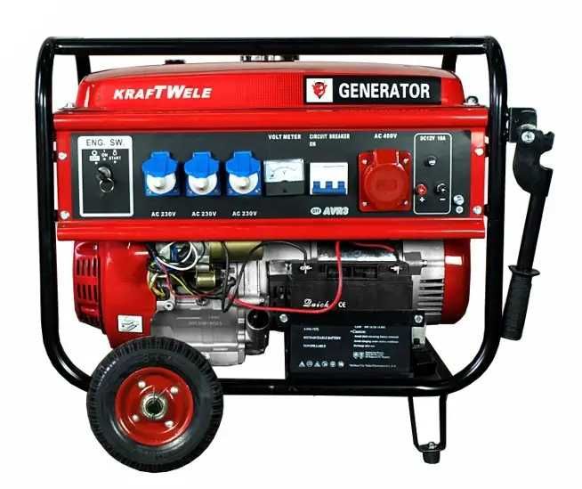Генератор бензиновий  KrafT Wele kw 6500 на 5.5кВт. 80кг.