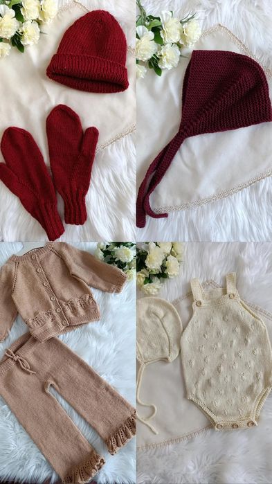 В'язаний комплект Костюм для новонароджених