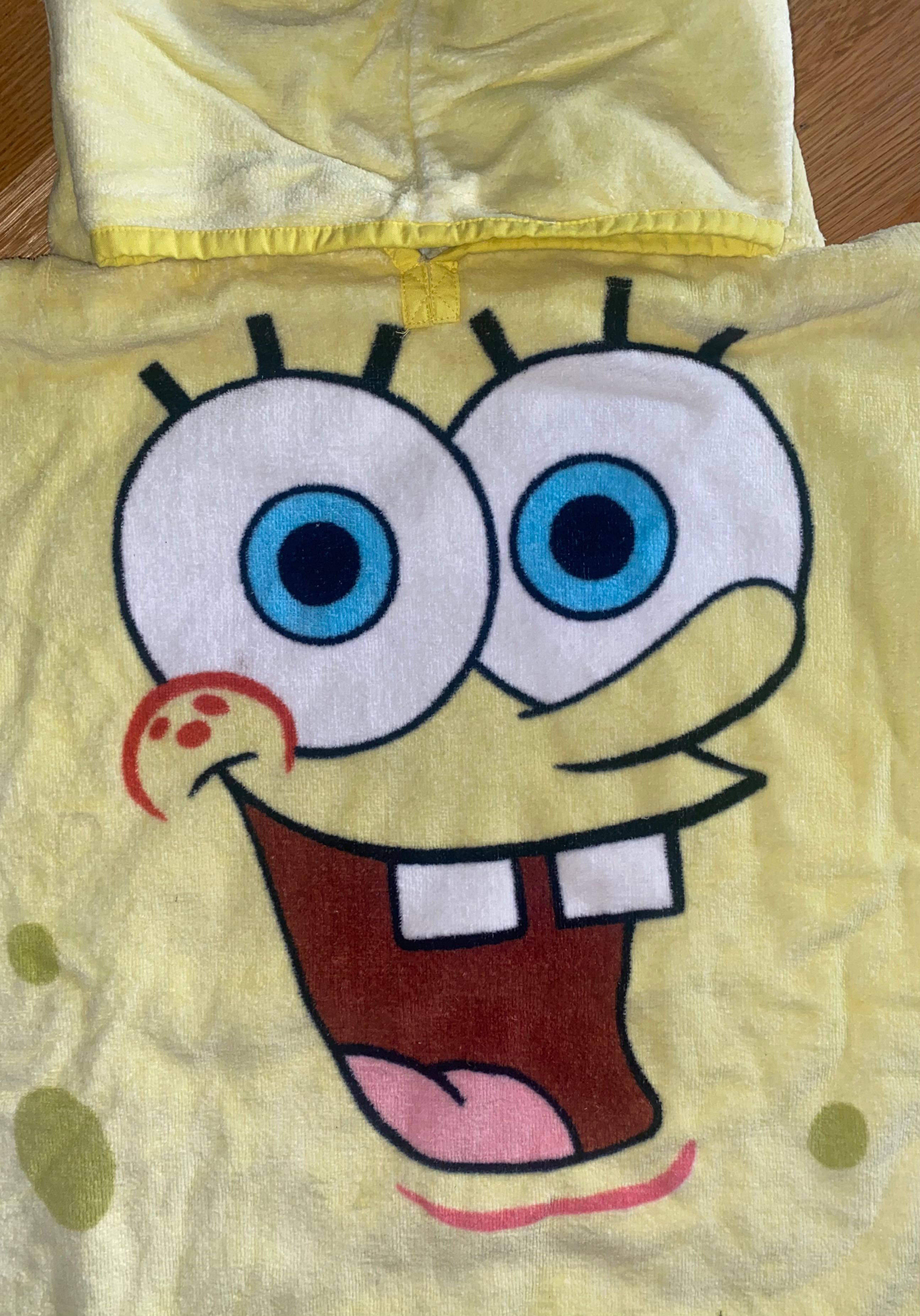 Ręcznik dziecięcy spongebob plażowy na basen ponczo