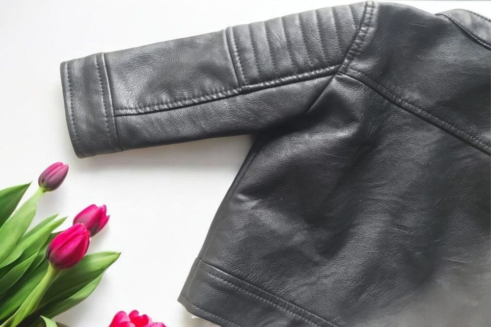 Ramoneska, kurtka z eko skóry rozmiar74