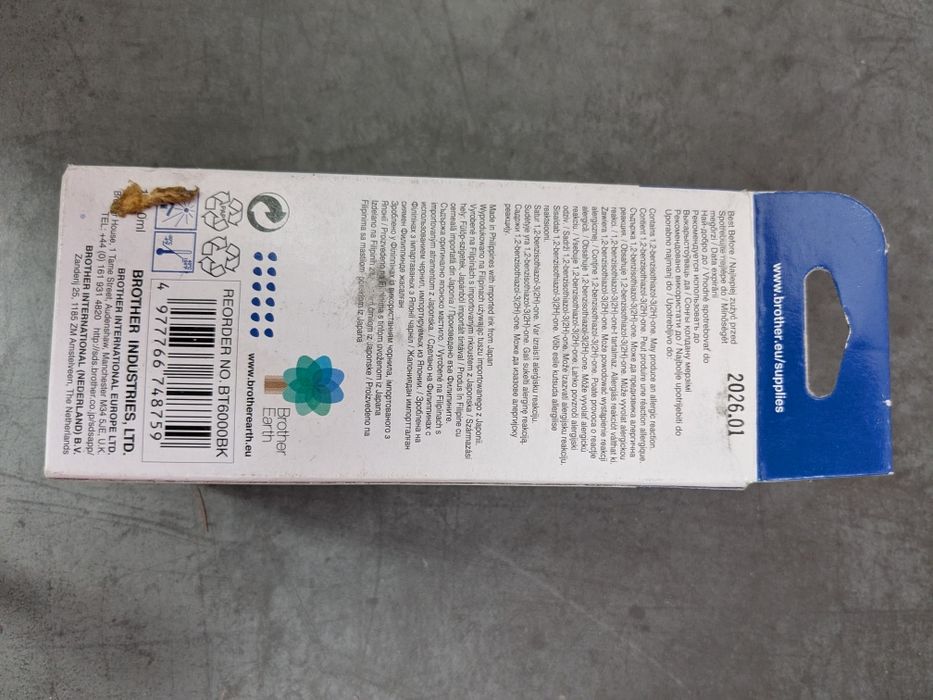 czarny tusz Brother BT6000BK 108.0ml