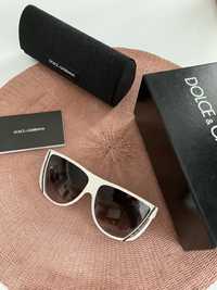D&G Dolce&Gabbana 4068 okulary oversized Beyonce marmurki białe