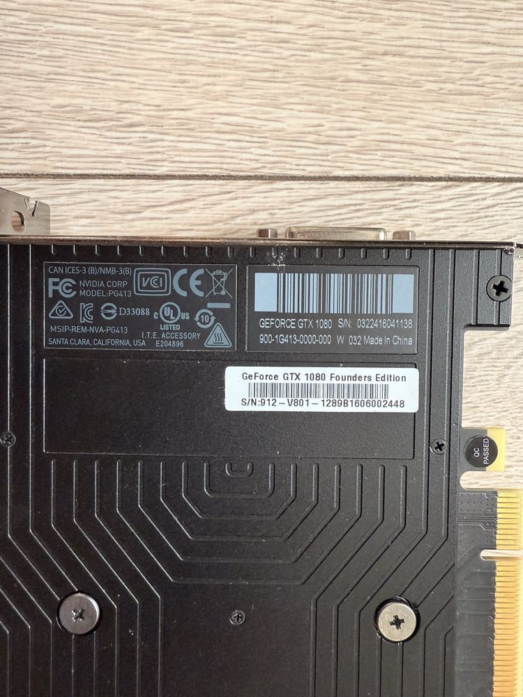 Відеокарта Nvidia GTX 1080 Founders Edition