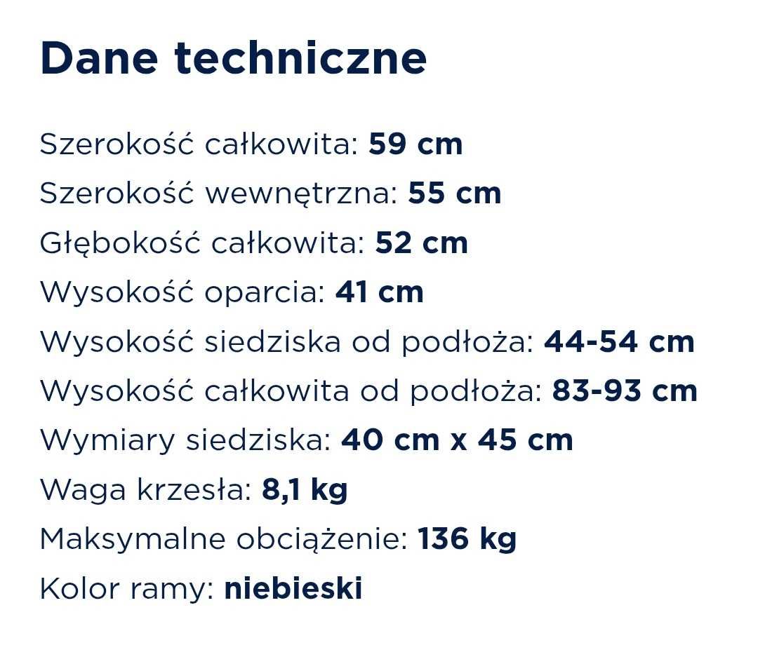 Krzesło toaletowe tapicerowane BLUE-TIM