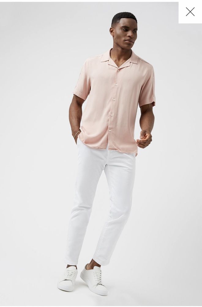Белые штаны Burton menswear skinny