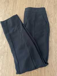 Czarne eleganckie spodnie proste kant damskie Anna Field tall 36 S