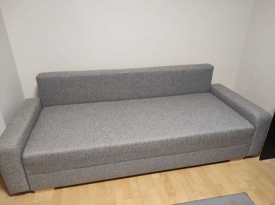 Kanapa Ikea stan db GRÄLVIKEN Sofa 3-osobowa, rozkładana, ciemnoszary