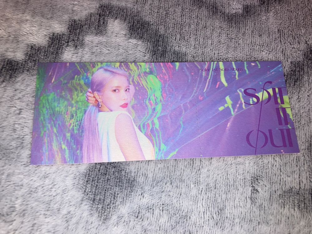 Mamamoo Solar Spit It Out photocard ticket