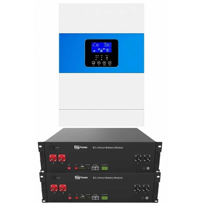 6.5 кВа інвертор Daxtromn+два 7,2кВт акумулятора Dyness B3  48V/150Ah