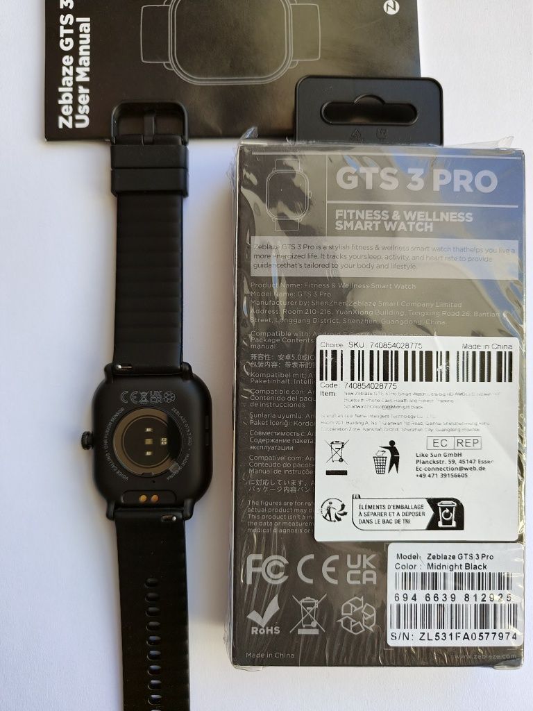 Смарт часы Zeblaze GTS 3 Pro