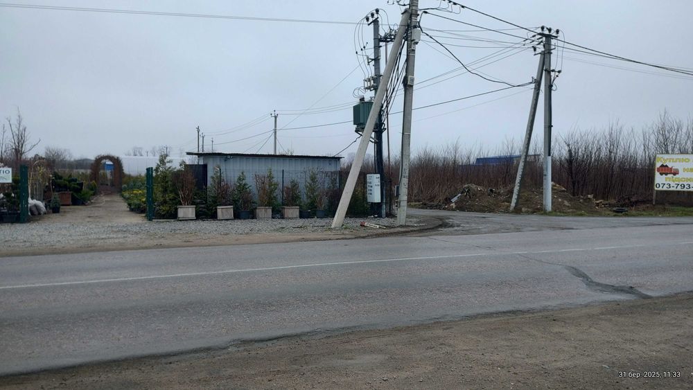 Киев 7км Участок7 сот Суперфасад на дорогу Крюковщина Под Коммерцию