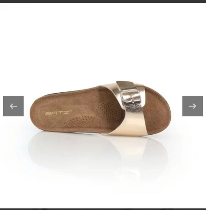 Жіночі шльопанці batz ibiza (gold) 38 розмір.