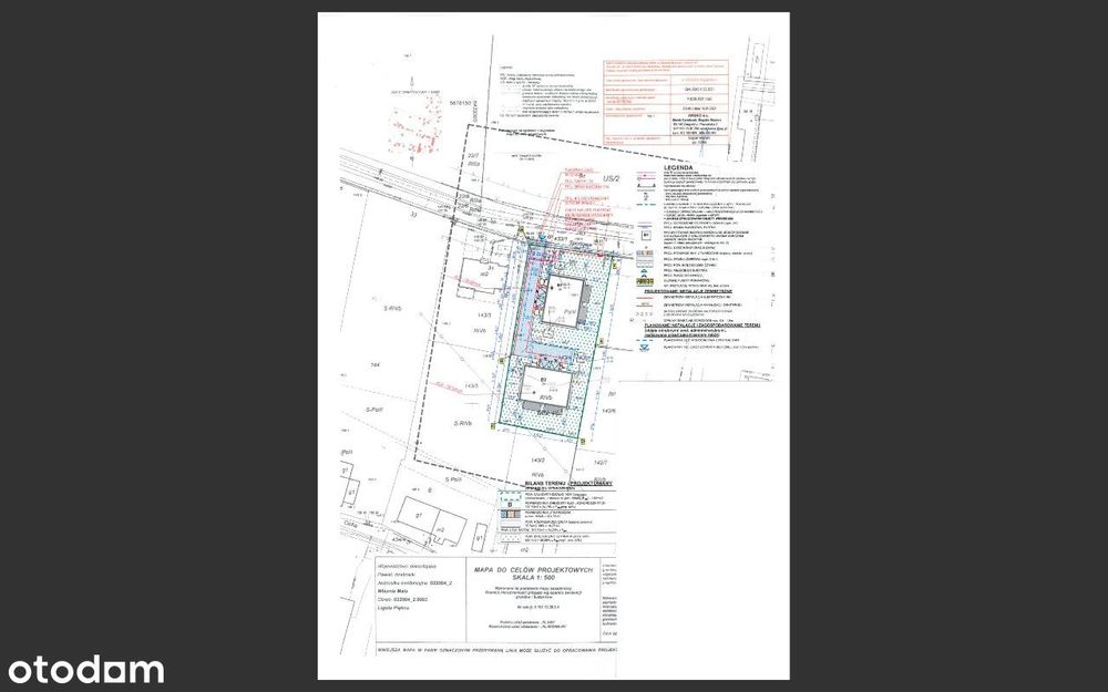Sprzedam działkę z pozwoleniem na 2 bliźniaki
