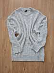 Sweter lniany kremowy oversize Olimpia wiskoza okazja elegancki stylow