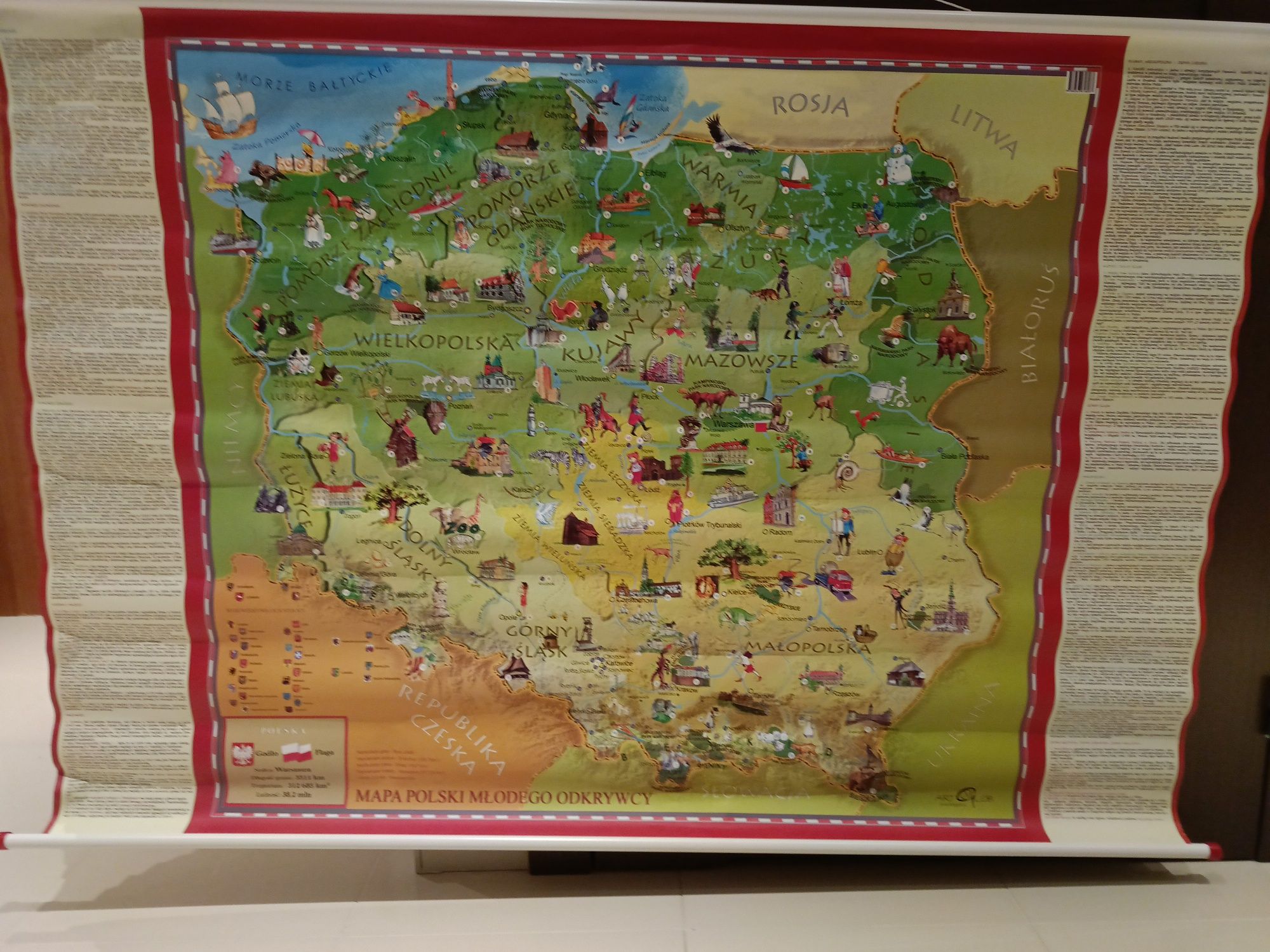 Mapa Polski - Mapa Młodego Odkrywcy