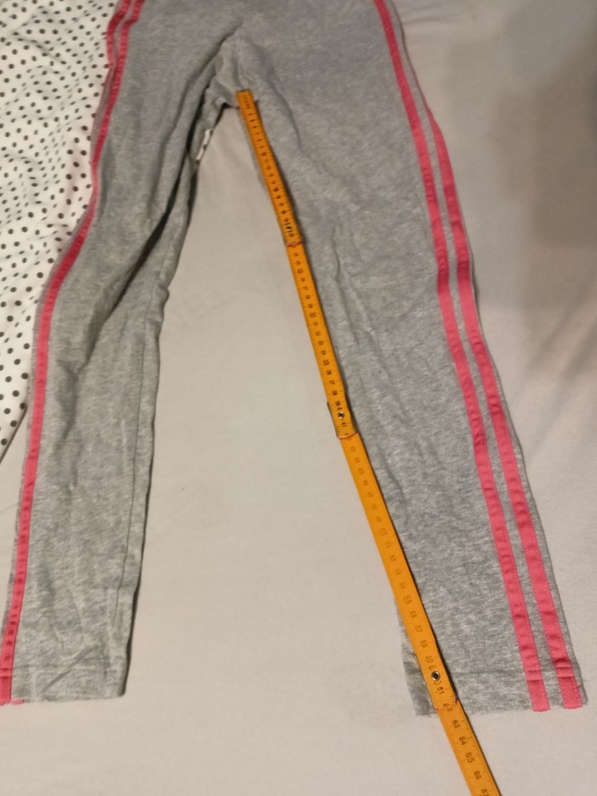 Bawełniane getry legginsy sportowe Adidas 34 XS