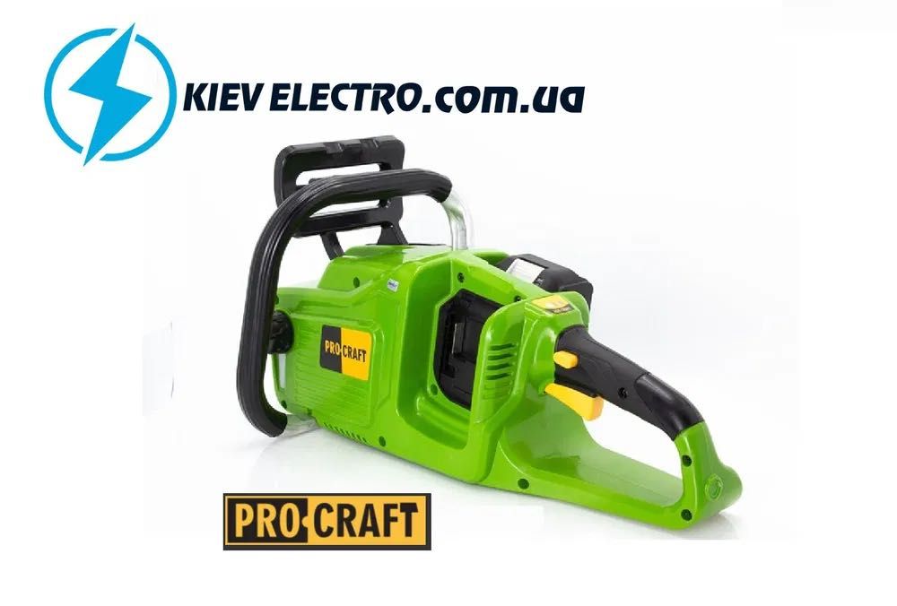 Аккумуляторная пила Procraft PCA40/2 (2 акб МАХ 4Ач + ЗУ 20/2 + МАСЛО)