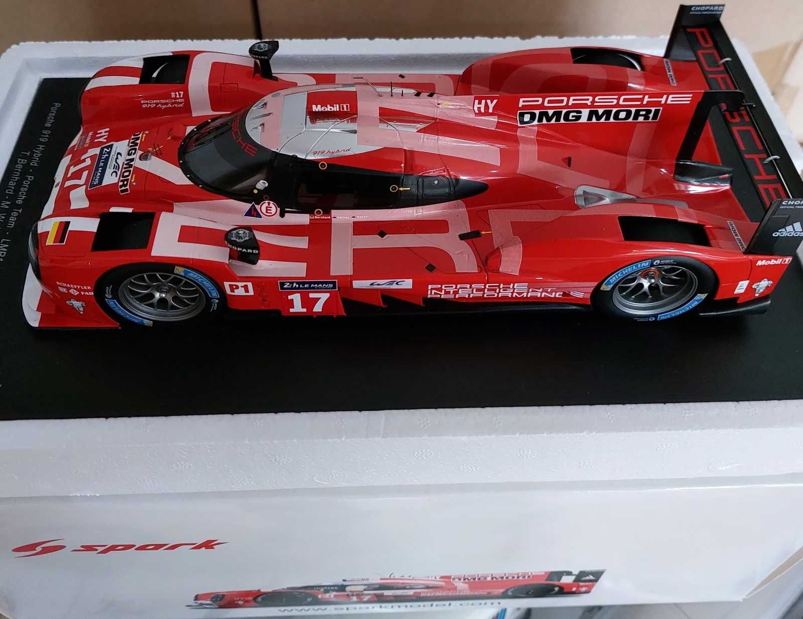 Miniatura Porsche 919 Hybrid Porsche Team #17 Le Mans 2015 SPARK 1:18