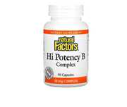 Natural factors, Hi potency B, Complex, комплекс витамины группы В