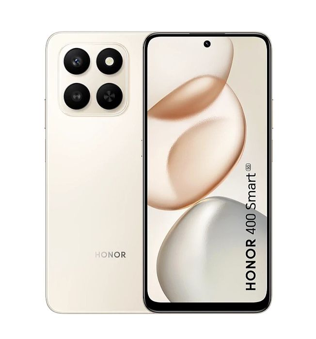 NOWE 2 smartfony Honor 400 Smart 5G, złoty, 4/128GB,