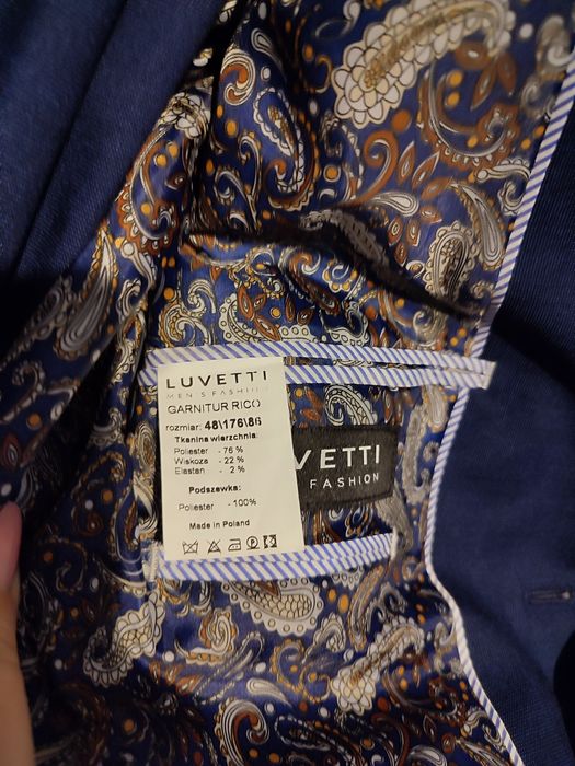 Garnitur męski, studniówka ,granatowy Rico Luvetti MEN 176/182