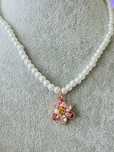 Swarovski nowy naszyjnik perły srebro