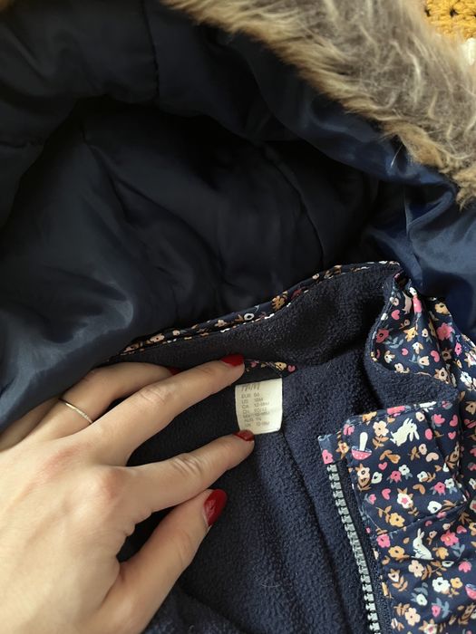 Зимовий комбінезон на дівчинку 12-18-24 міс 86 92 h&m