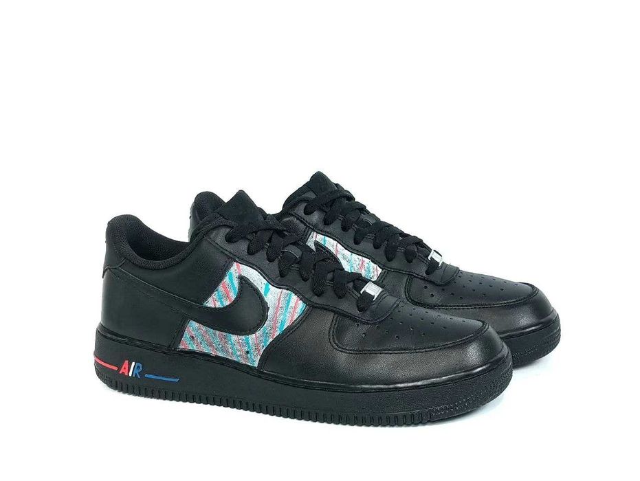 Кожаные кроссовки Nike Air Force 1 '07 Black Оригинал