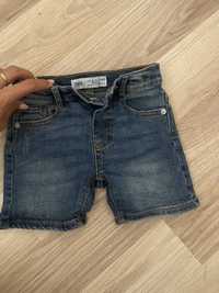 Szorty niemowlece jeansowe rozmiar 80 Zara