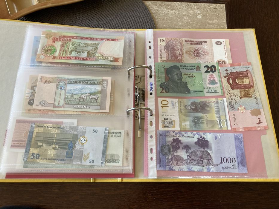 Banknoty ze świata 47szt UNC plus gratis!