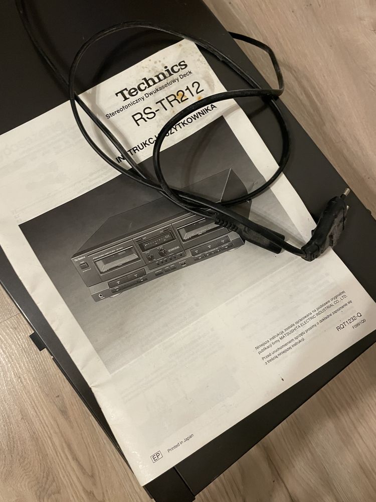 Deck magnetofonowy Technics RS-TR212 dwukasetowy