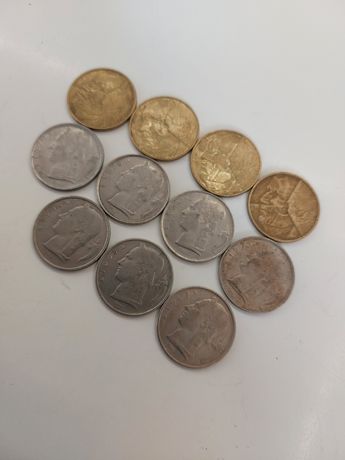 Belgia 5 frank francs 1950 moneta monety