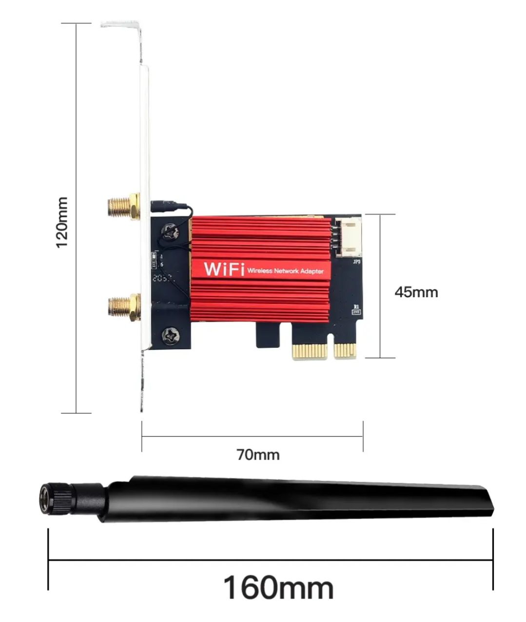 мережева карта FENVI WI-FI 5 PCI-E AC1200 (wi-fi+bluetooth)